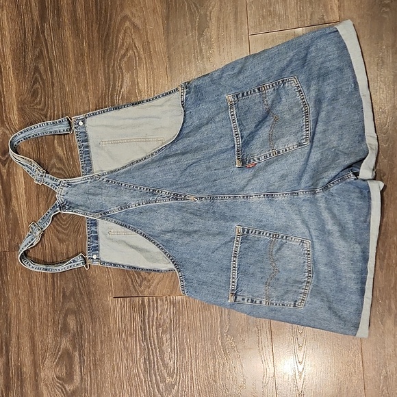 ❤️ LEVI'S VINTAGE INSPIRED DENIM OVERALLS/ SHORTALLS, XL - Picture 10 of 13